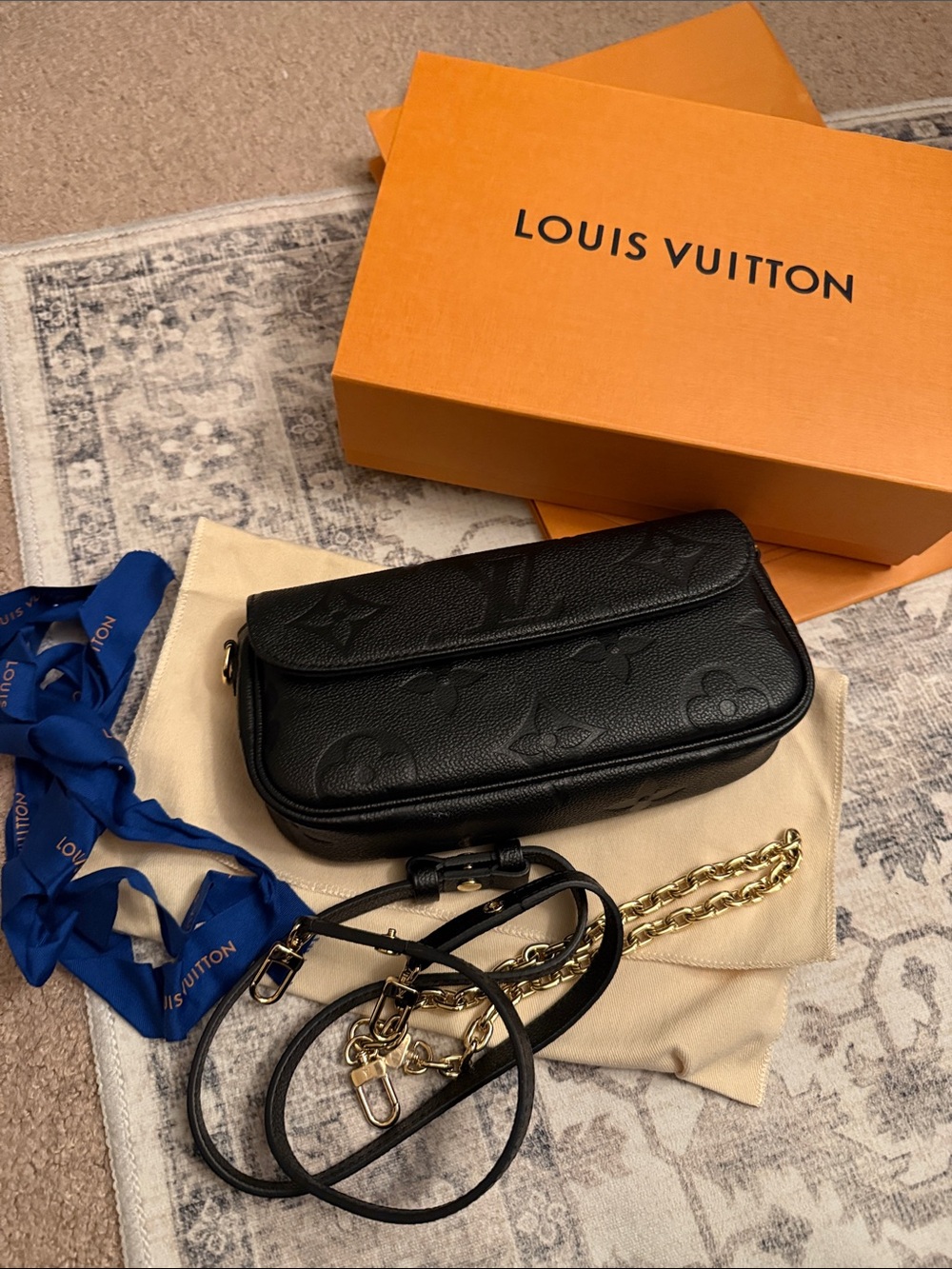AUTHENTIC Louis Vuitton Empreinte Wallet On Chain Ivy - Picture 5 of 15